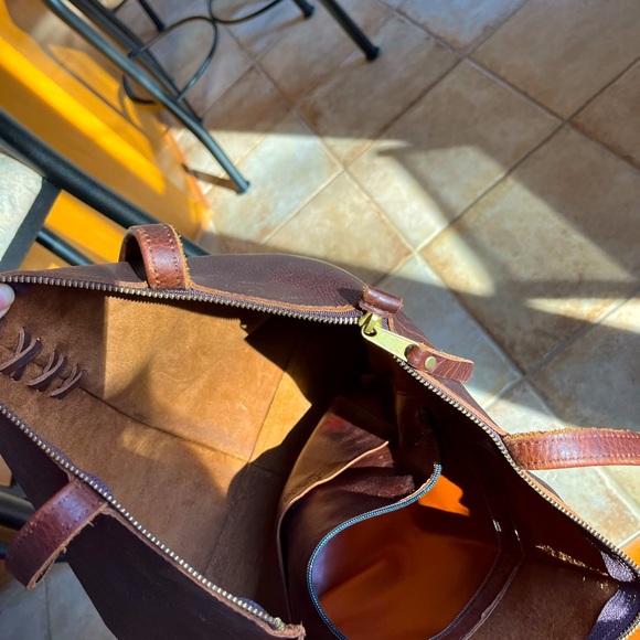 Leather tote - Picture 5 of 7